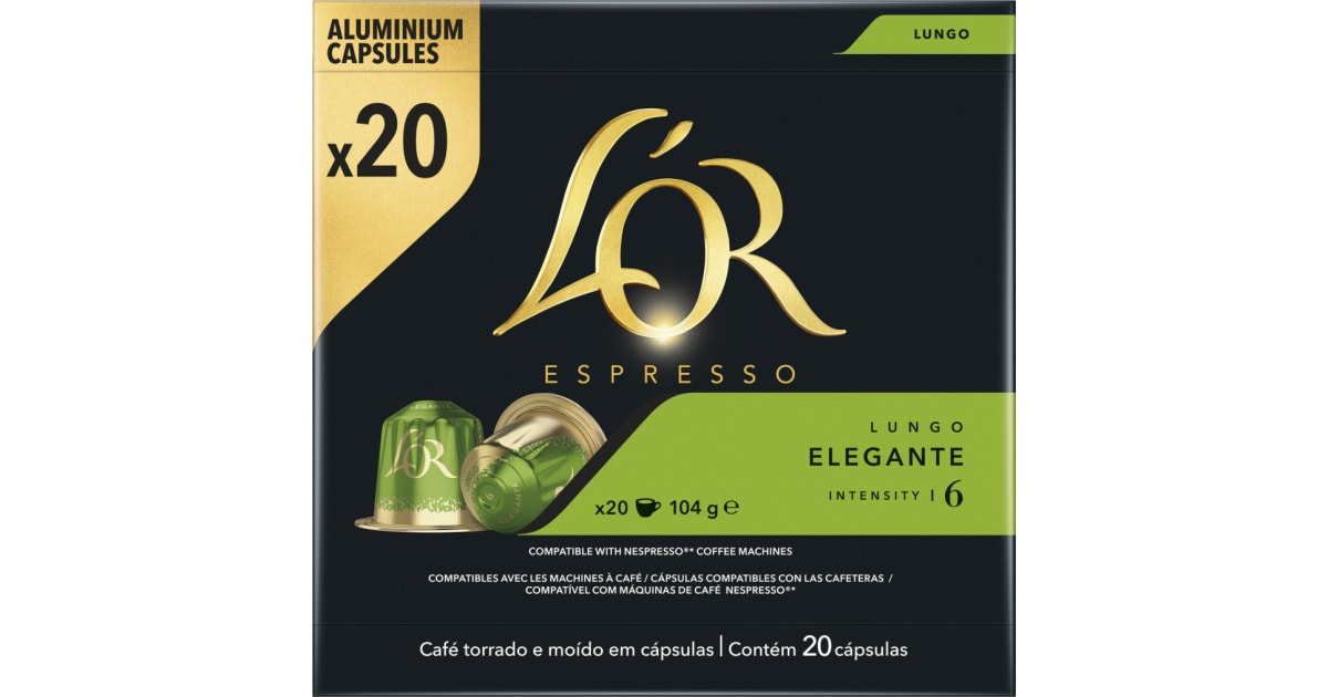 L'OR Espresso Lungo Elegante 20 Kapseln