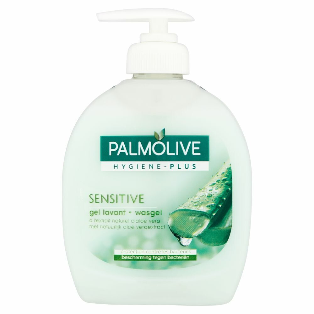 6x Palmolive Handzeep Hygiene Plus Sensitive Aloe Vera300 ml