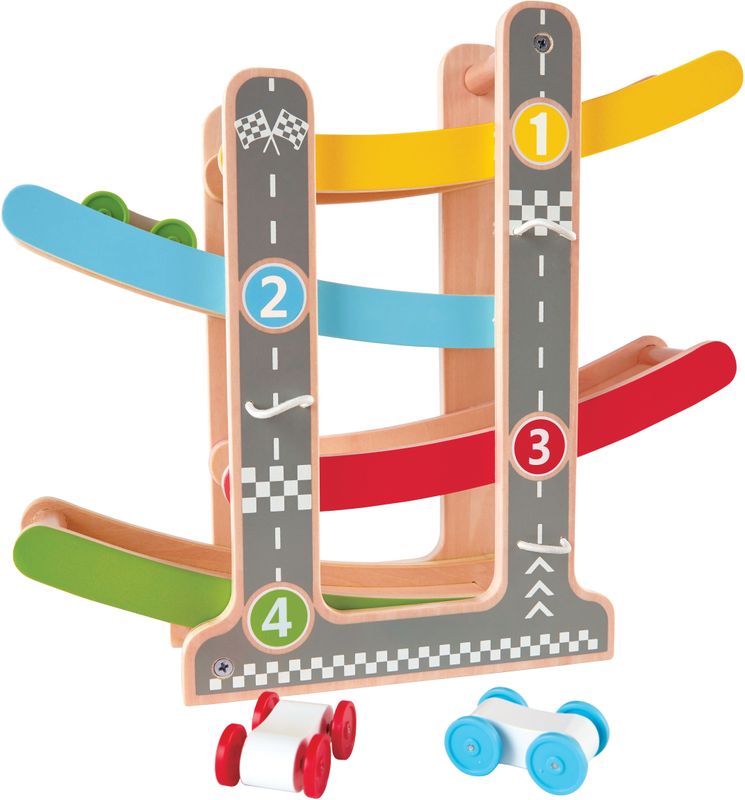Hape Autobaan Fast Flip Racetrack 36 Cm 5-delig