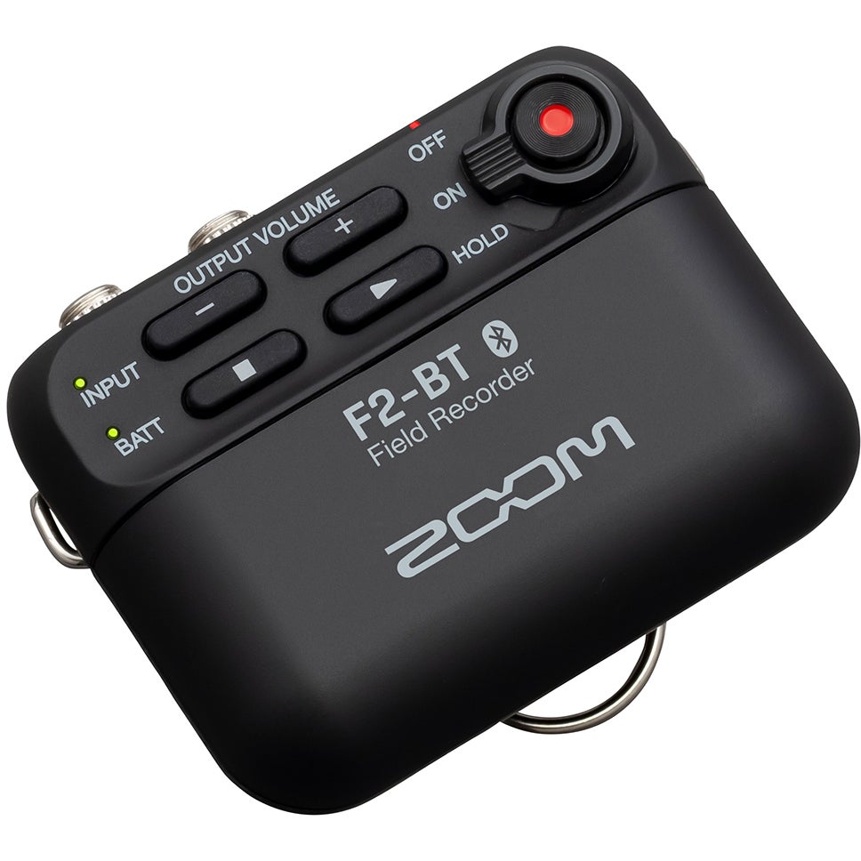 Zoom F2-BT recorder met dasspeldmicrofoon