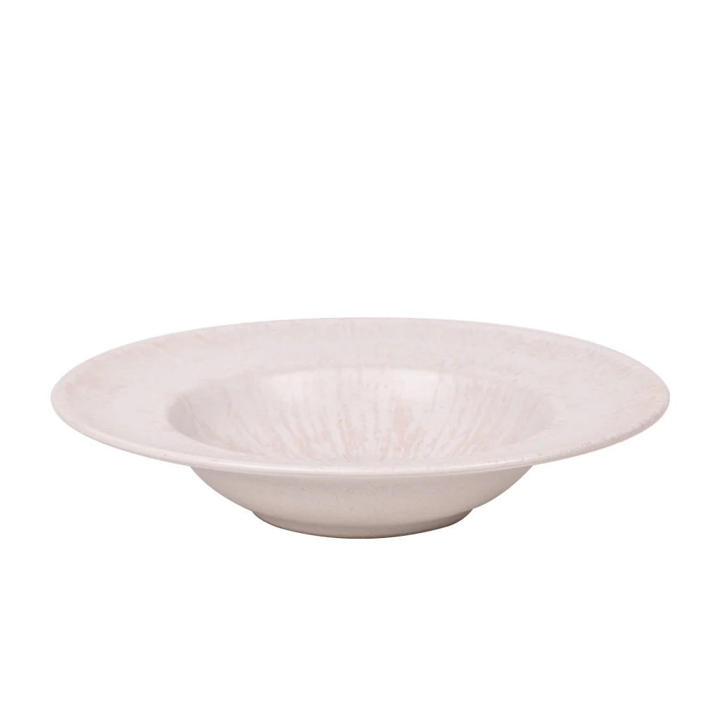 Assiette à pates Onyx 27 cm crème (lot de 6) Table passion