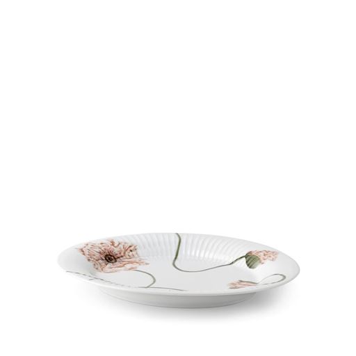 Kähler Hammershøi Poppy Oval Bordfad, Hvid, 22,5x28,5 cm