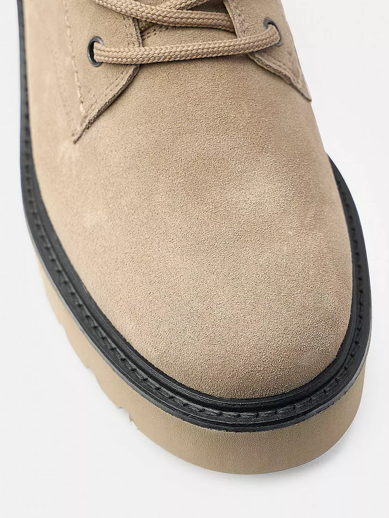 PAUL GREEN Schnürboots beige