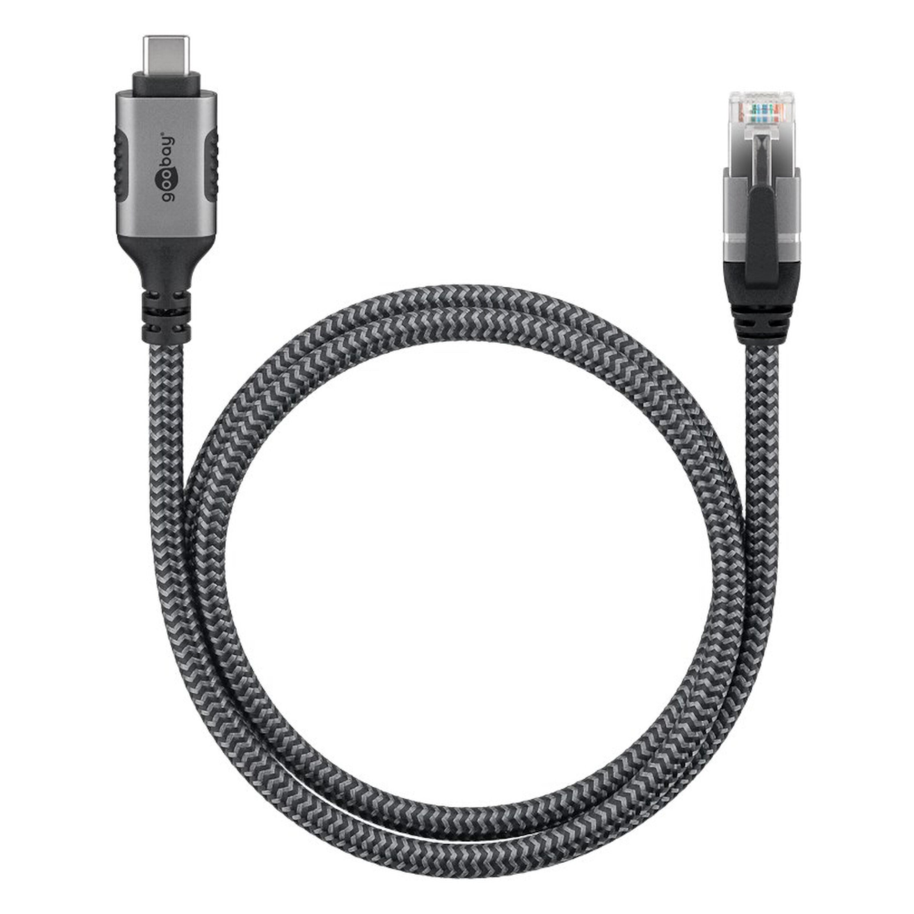 Nettverkskabel med USB-tilkobling USB-C 1 m