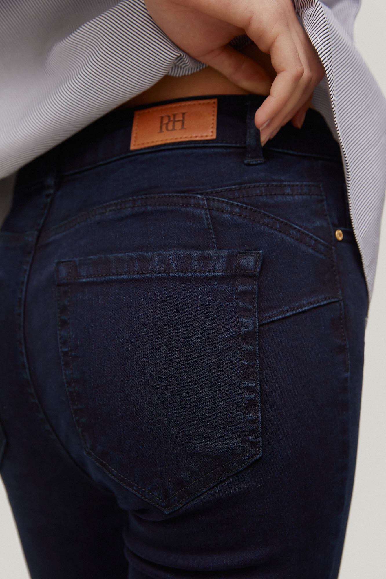 Calça jeans push-up em Lycra® - Azul