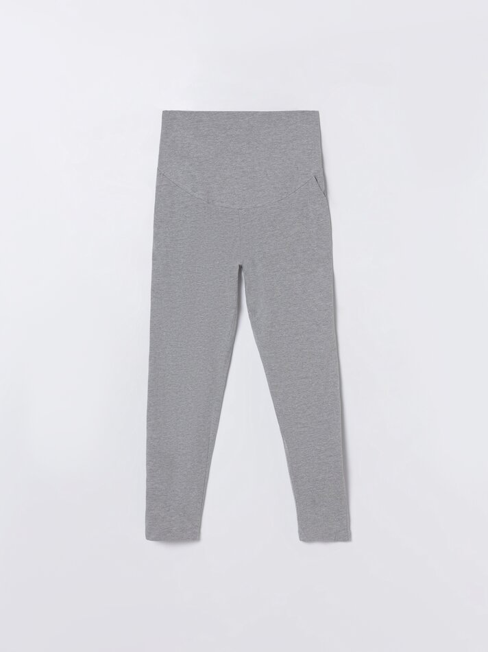 Conjunto de pijama de maternidade - Cinza mesclado