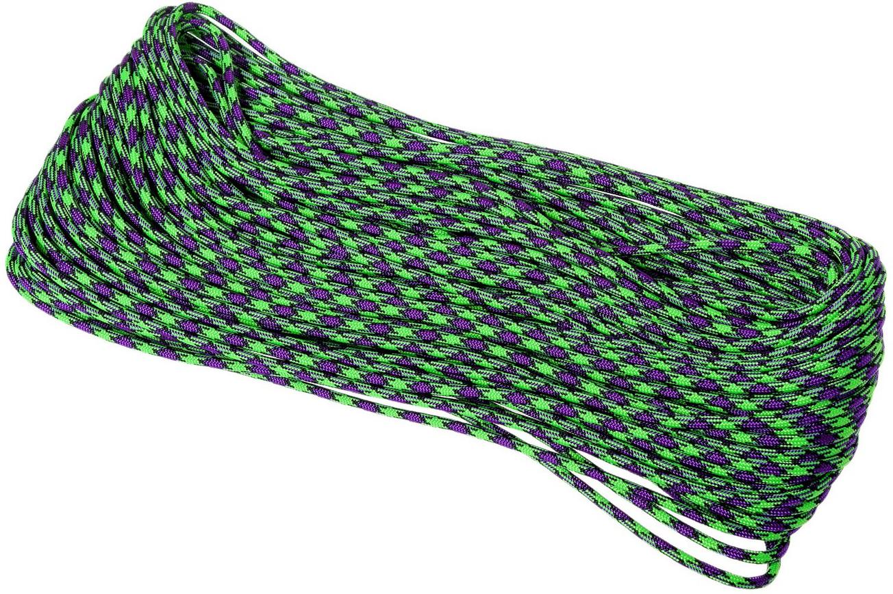 Knivesandtools 550 paracord type III, kleur: zombie, 100 ft (30,48 m)