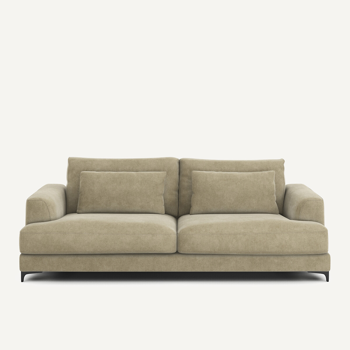 AM.PM<br>Sofá-cama de 4 lugares em veludo lavado, Marsile