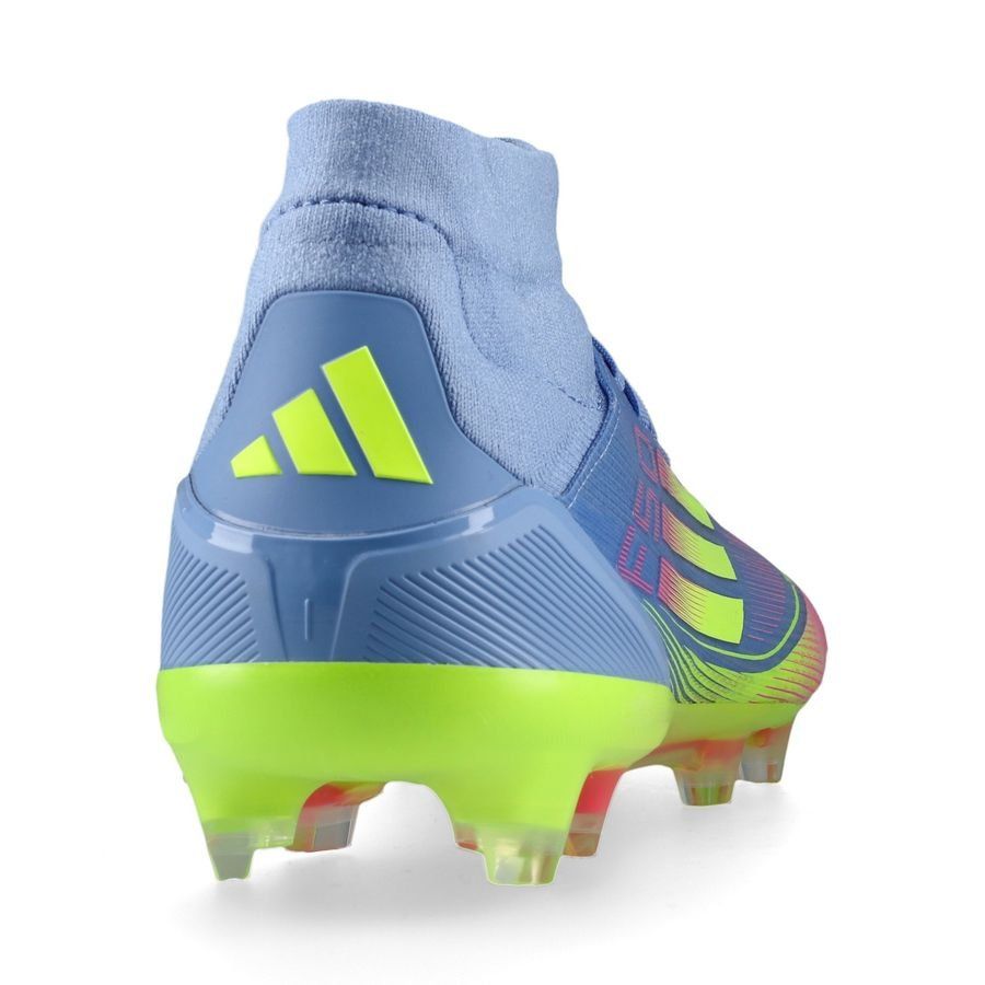 adidas F50 Pro Mid FG Celestial Victory - Blue Fusion/Lucid Lemon/Lucid Pink Femme