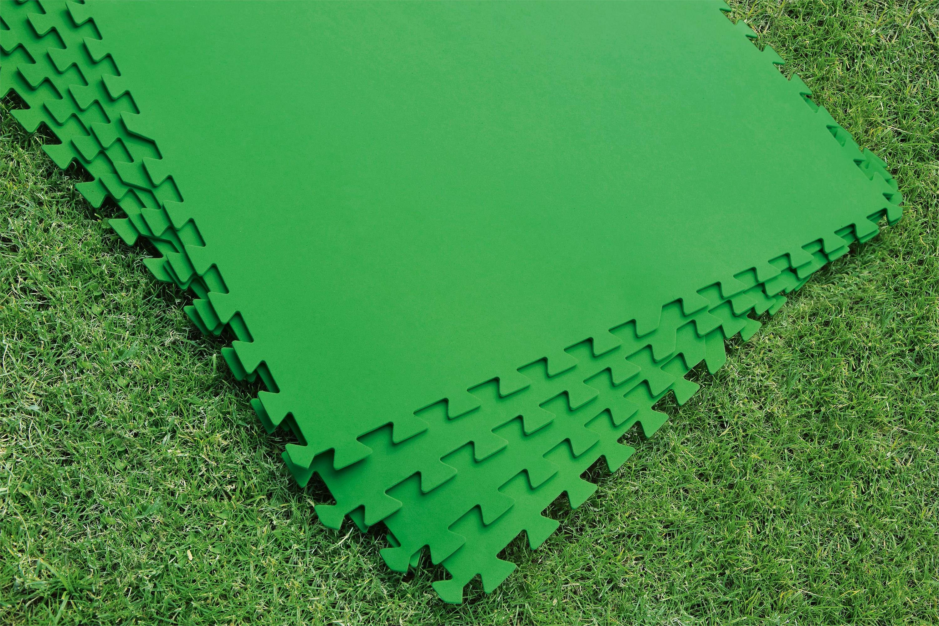 Pool Bodenschutz Fliesen grün 9er Set 78 x 78 cm