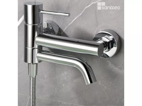 Mitigeur de Baignoire et Douche anti-calcaire Chrome IMEX MONZA BDM039-4