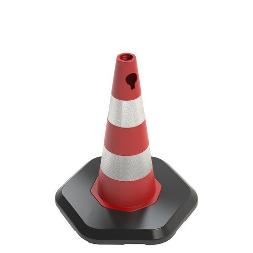 UVV-geleidekegel Ecolight met zware voet, reflecterend, 50 cm