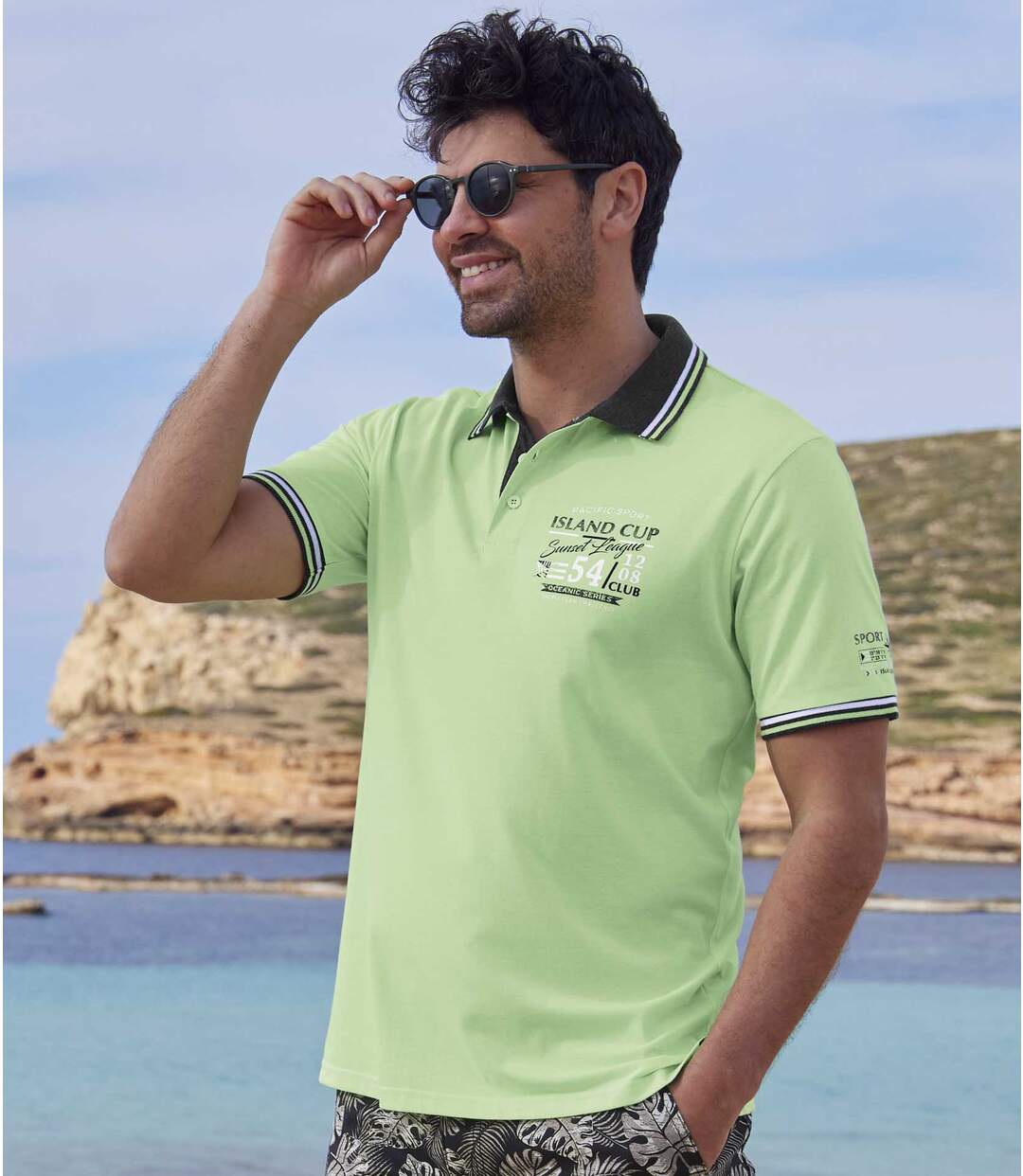 Lot de 2 Polos Jersey Island Cup