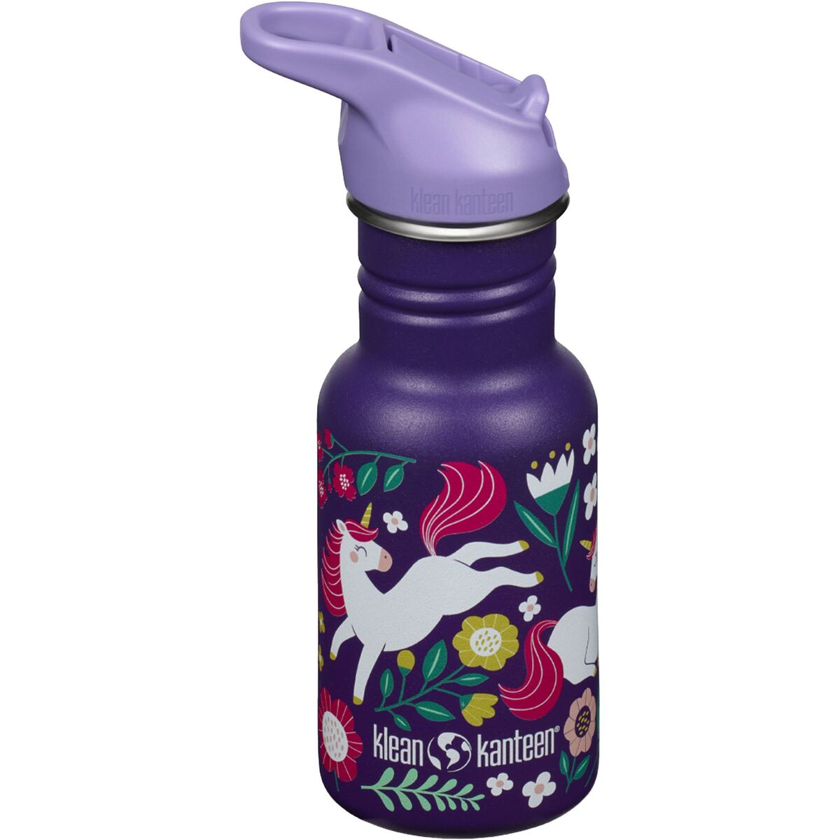 Kid Classic Narrow Flip drikkeflaske 355 ml, leaping unicorns