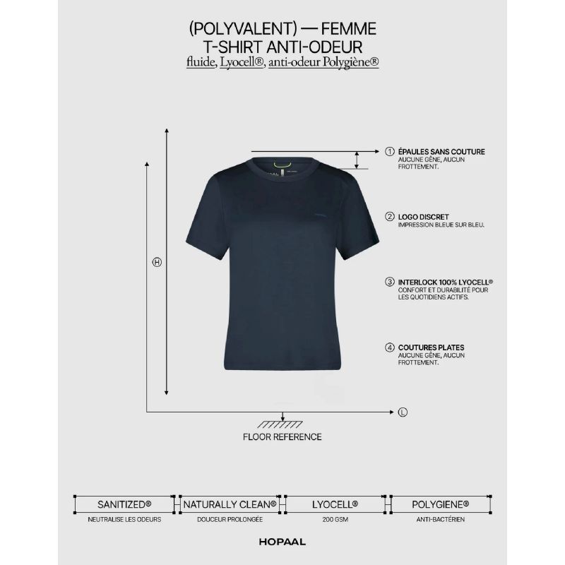 T-Shirt Anti-Odeur - T-shirt femme