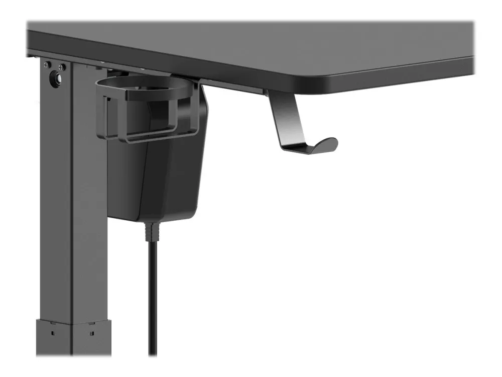 DELTACO Gaming DT410 - Sidde/stå-skrivebord - elektrisk højdejustering - sort