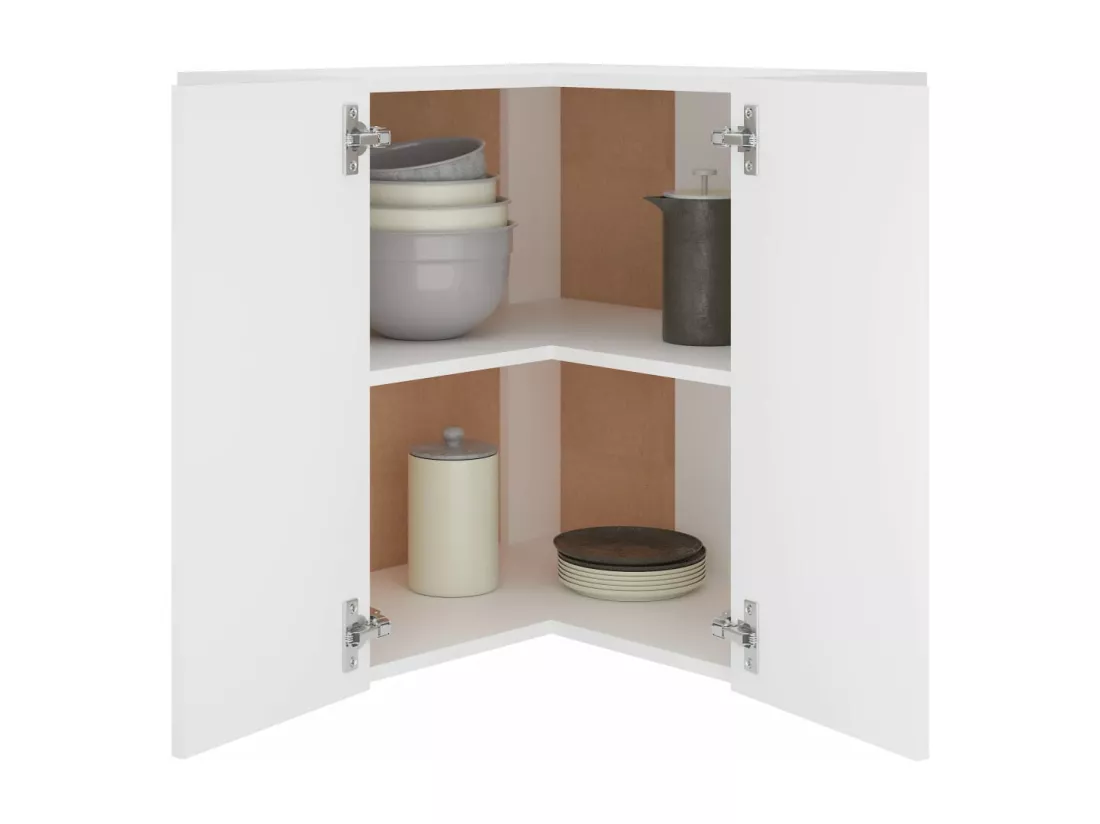 Armoire d'angle suspendue 