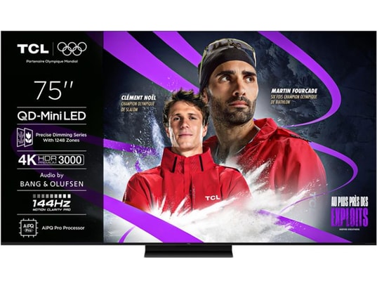 TCL - TV Mini LED 4K 189 cm 75Q7C 4K QD-Mini LED avec Google TV 2025