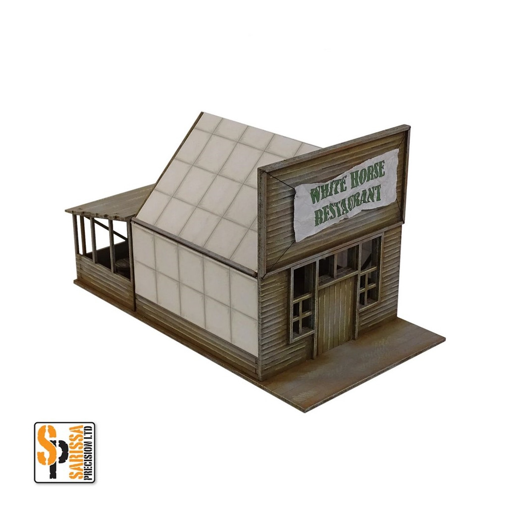 Old West Tent Town - Small Shop with Lean-To