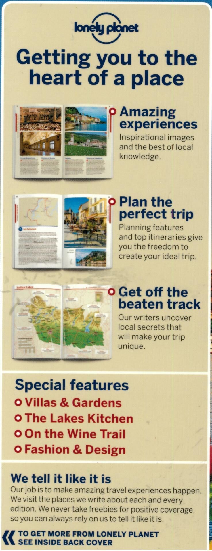 LONELY PLANET - THE ITALIANS LAKES LONELY PLANET EN ANGLAIS