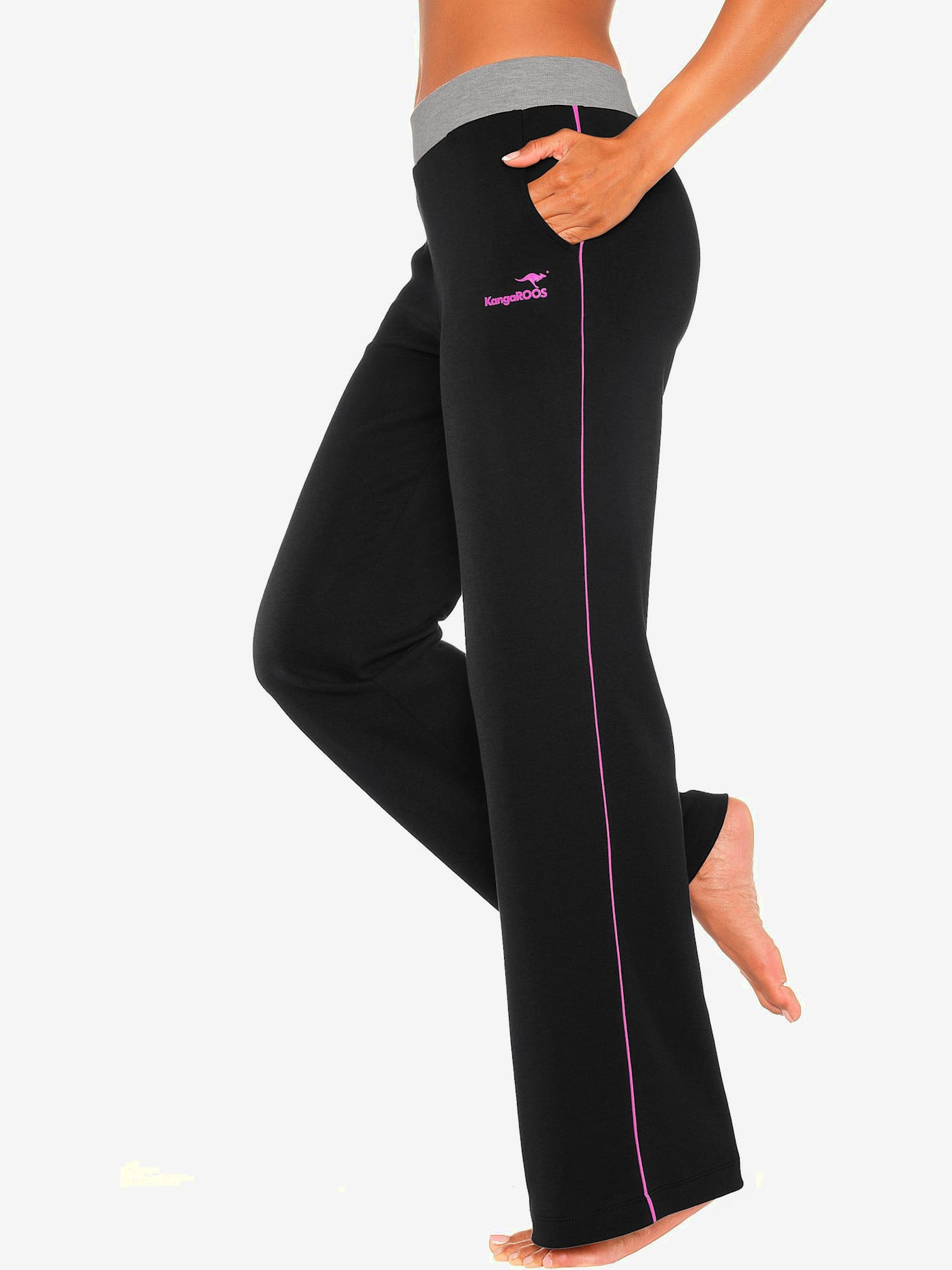 Pantalon détente, jambes larges
