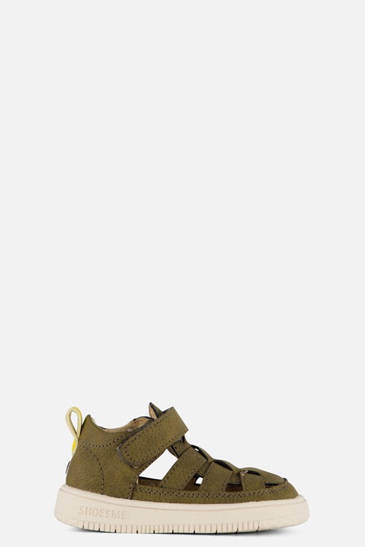 Shoesme Babyschoenen groen Leer