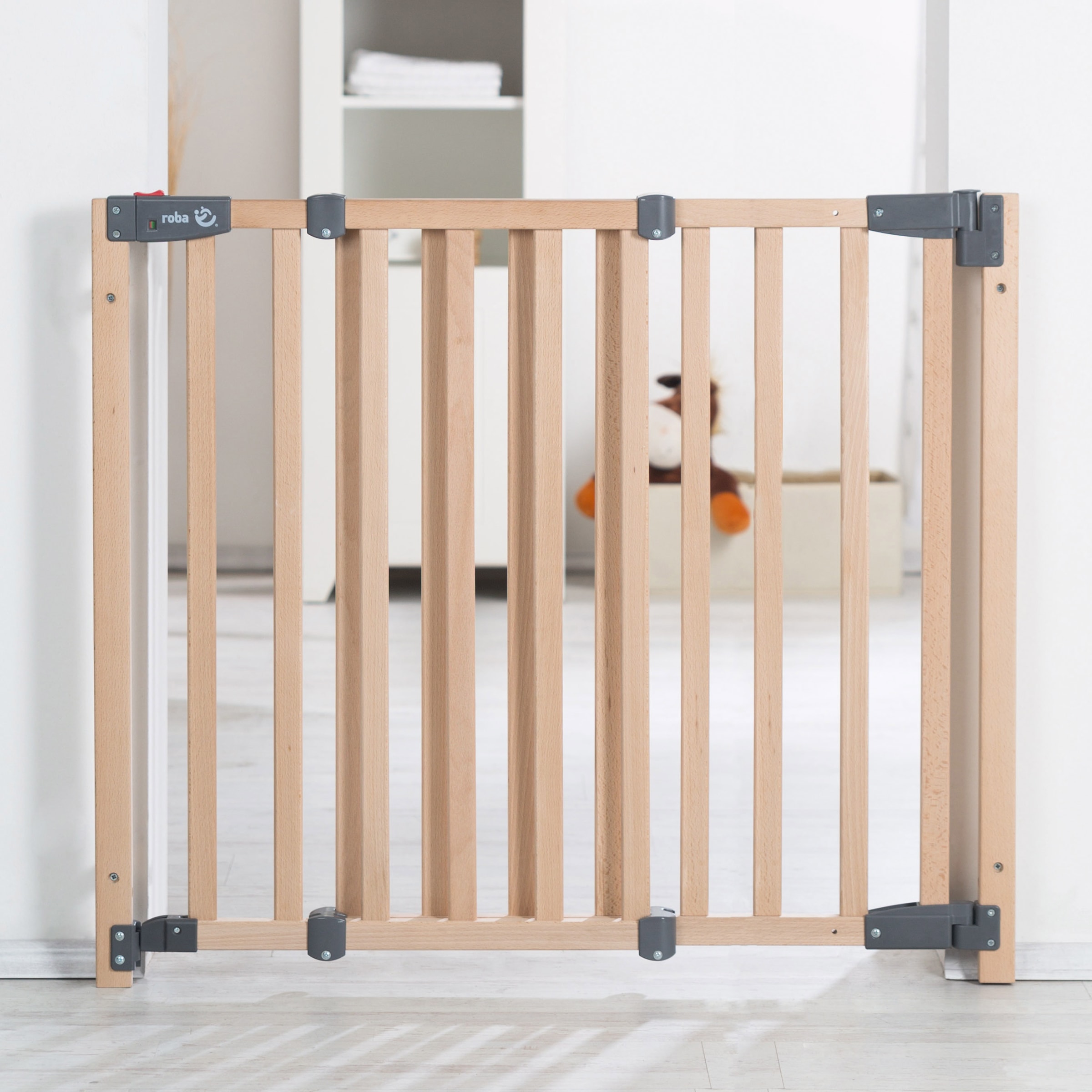 roba® Türschutzgitter »Safety Up« 91,5 - 118,5 cm; aus massivem Buchenholz