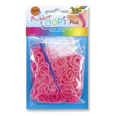 Folia Rubber Loops 500 Stück pink