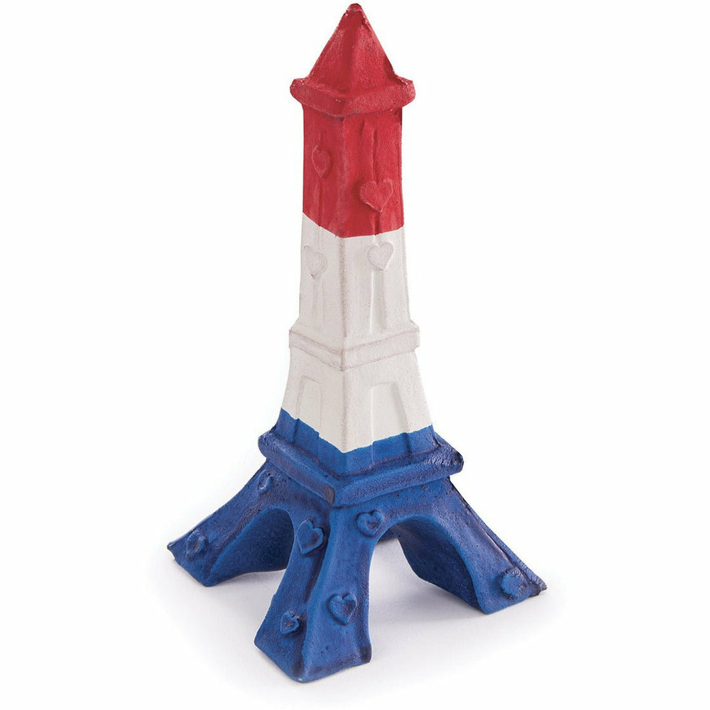 Tour eiffel sonore pour chiens jouet en latex naturel
