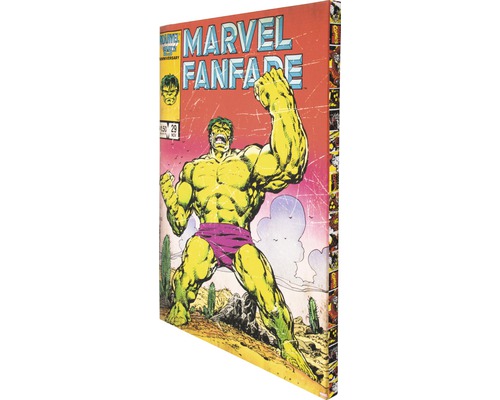 Canvas schilderij Marvel The Hulk 50x70 cm