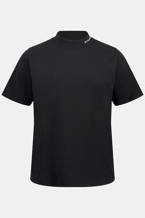 STHUGE T-Shirt, Halbarm, Stehkragen mit Schriftzug, bis 8 XL