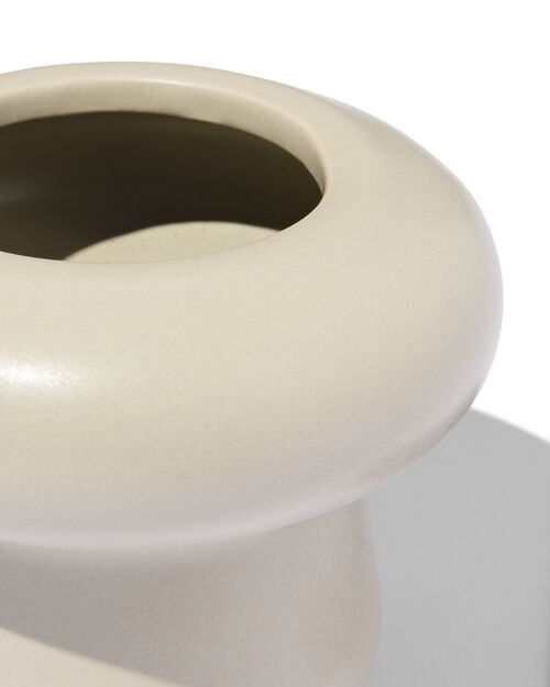pot de fleurs Ø 6 x 7 cm céramique champignon blanc