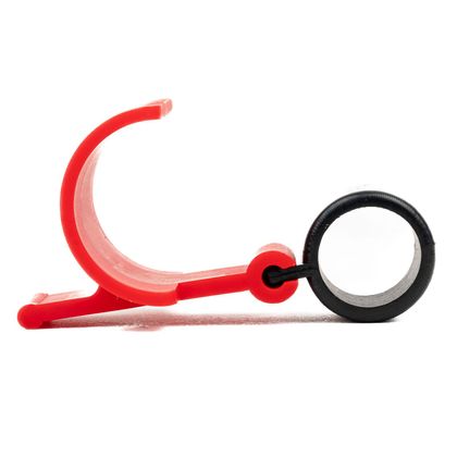 Bloque roue KOOROOM SUR LEVIER DE FREIN Universel - Noir / Rouge