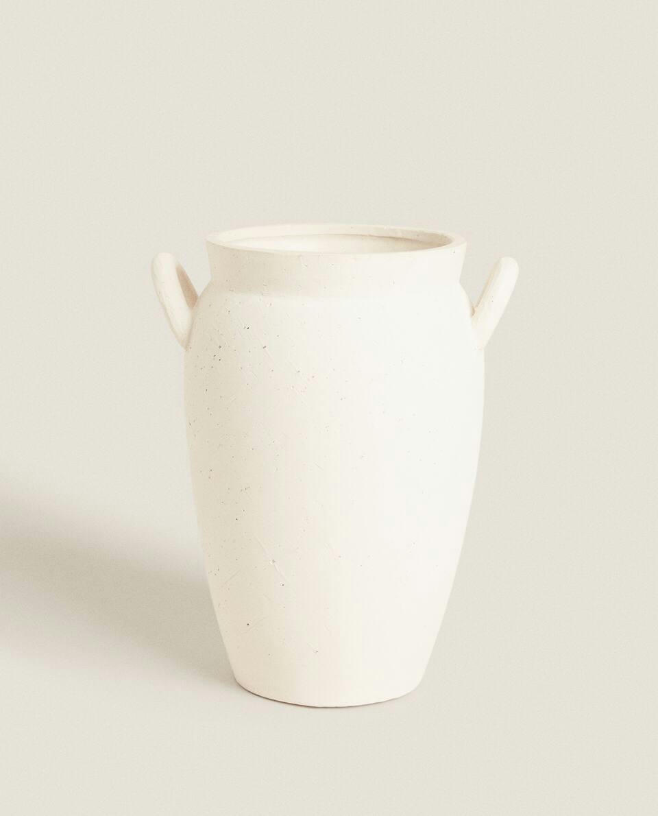 VASO DE CERÂMICA COM ALÇAS