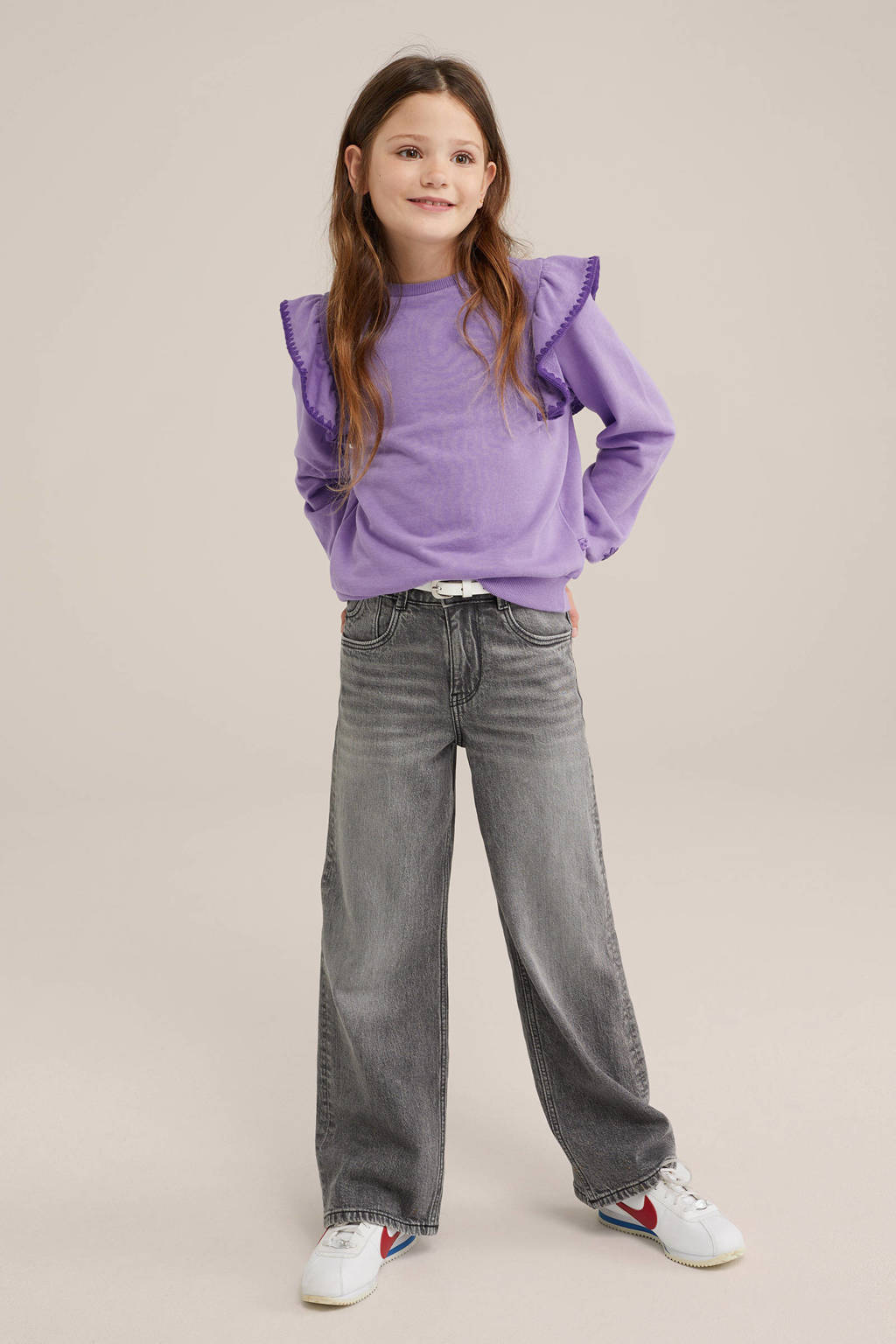 WE Fashion sweater paars