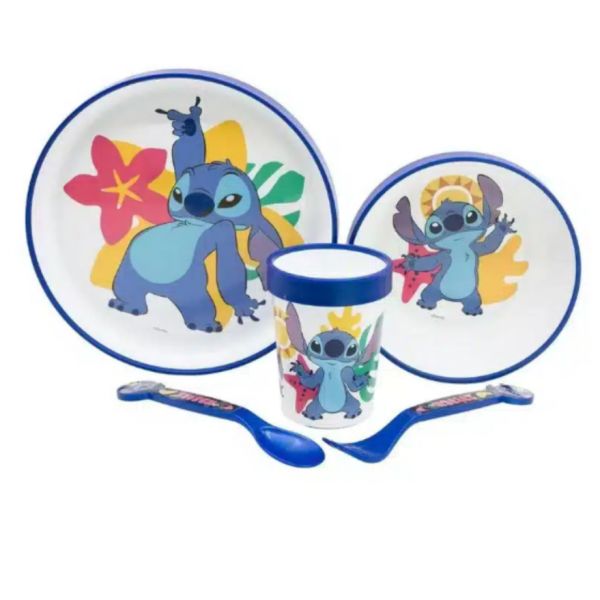 Air Val Stitch Conjunto Premium Refeição 5 Peças