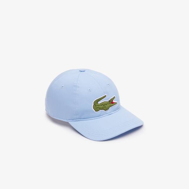 Casquette unisexe ajustable Lacoste en twill de coton biologique Chapeaux & Casquettes - Bleu - Lacoste - Unisex