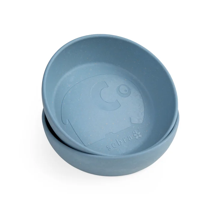 Sebra - MUMS Kinderschale, Ø 13 cm, powder blue (2er-Set)