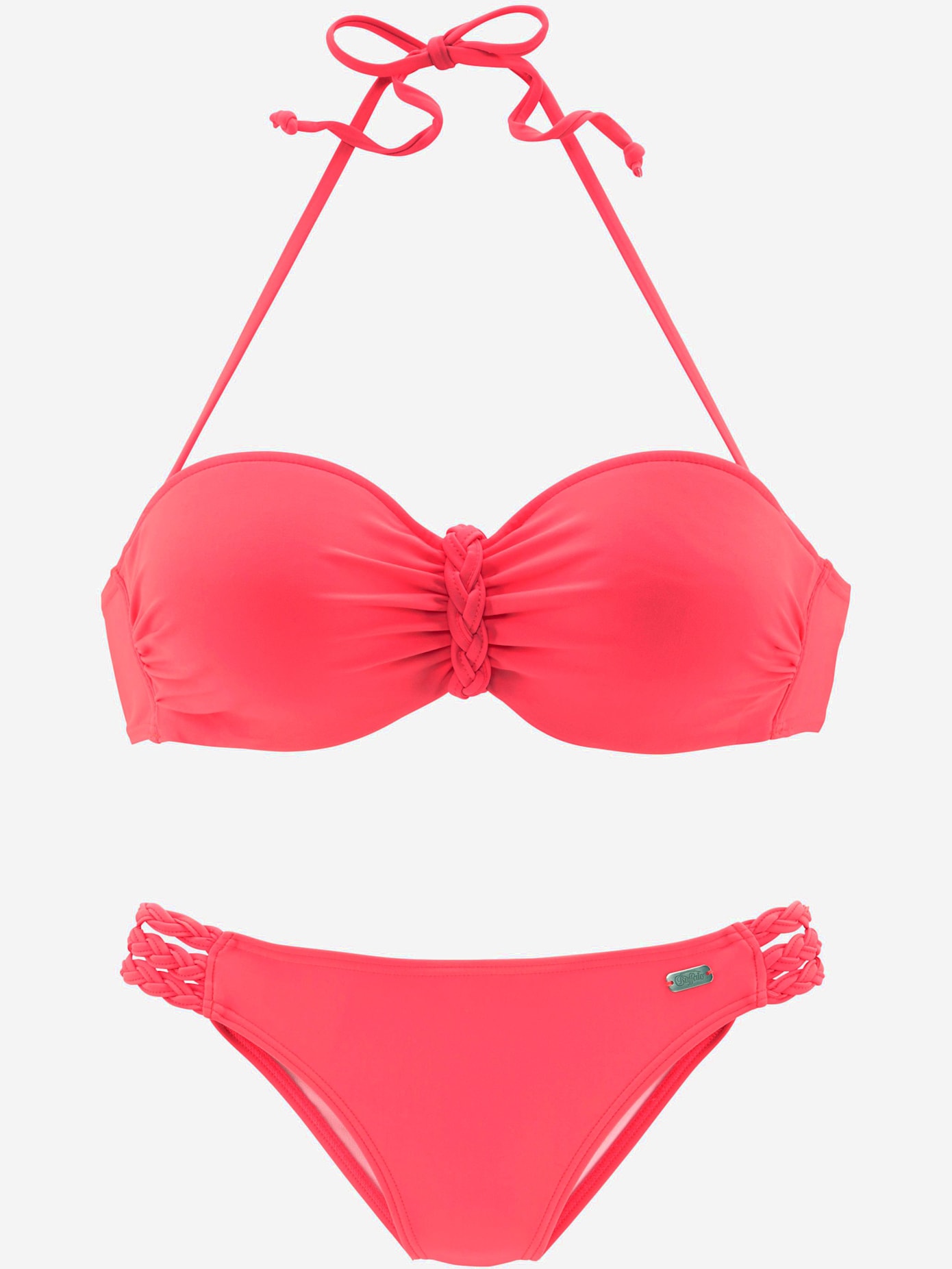 Maillot de bain bandeau à armatures look tendance