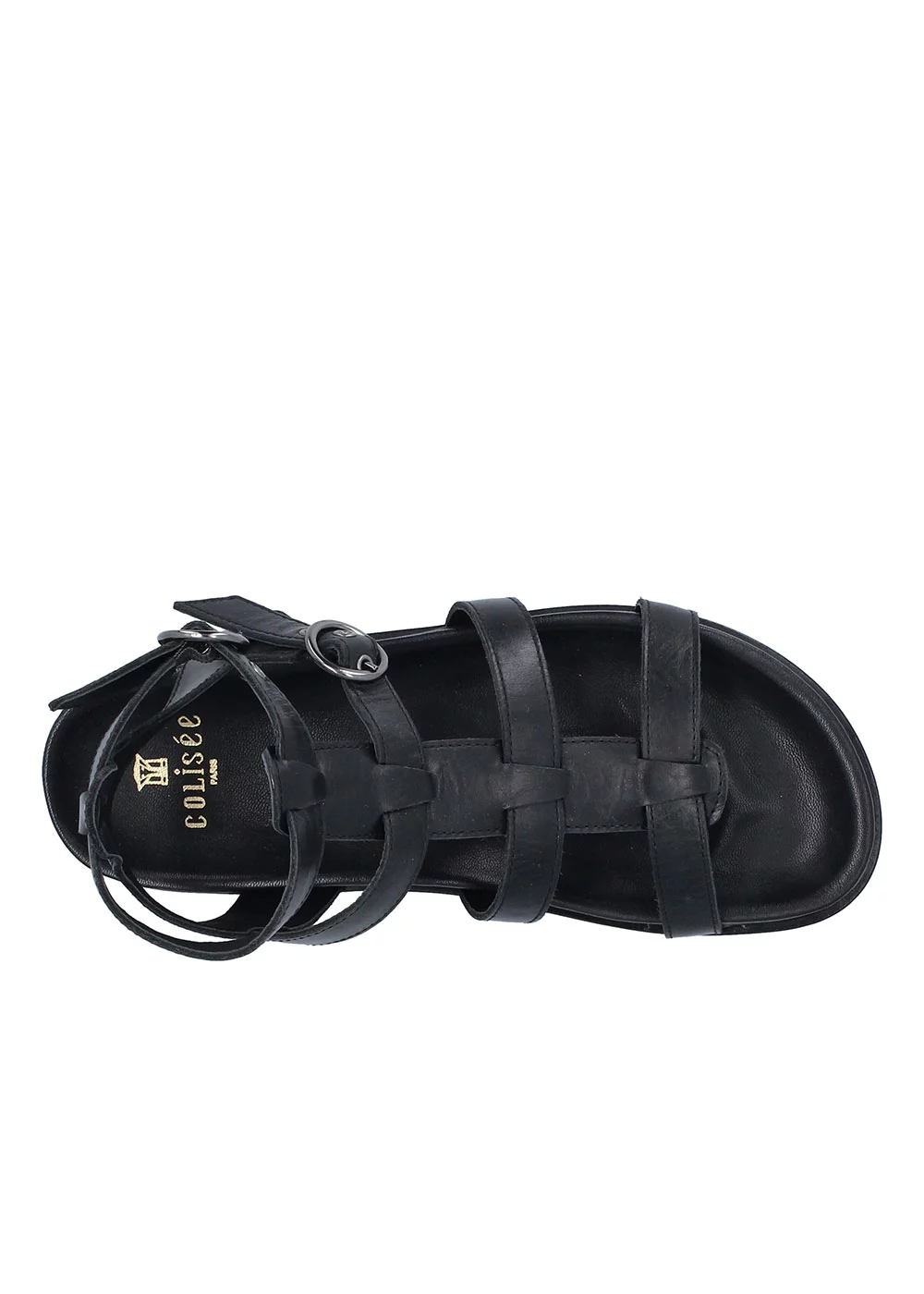 SANDALES RUBIS CUIR NOIR