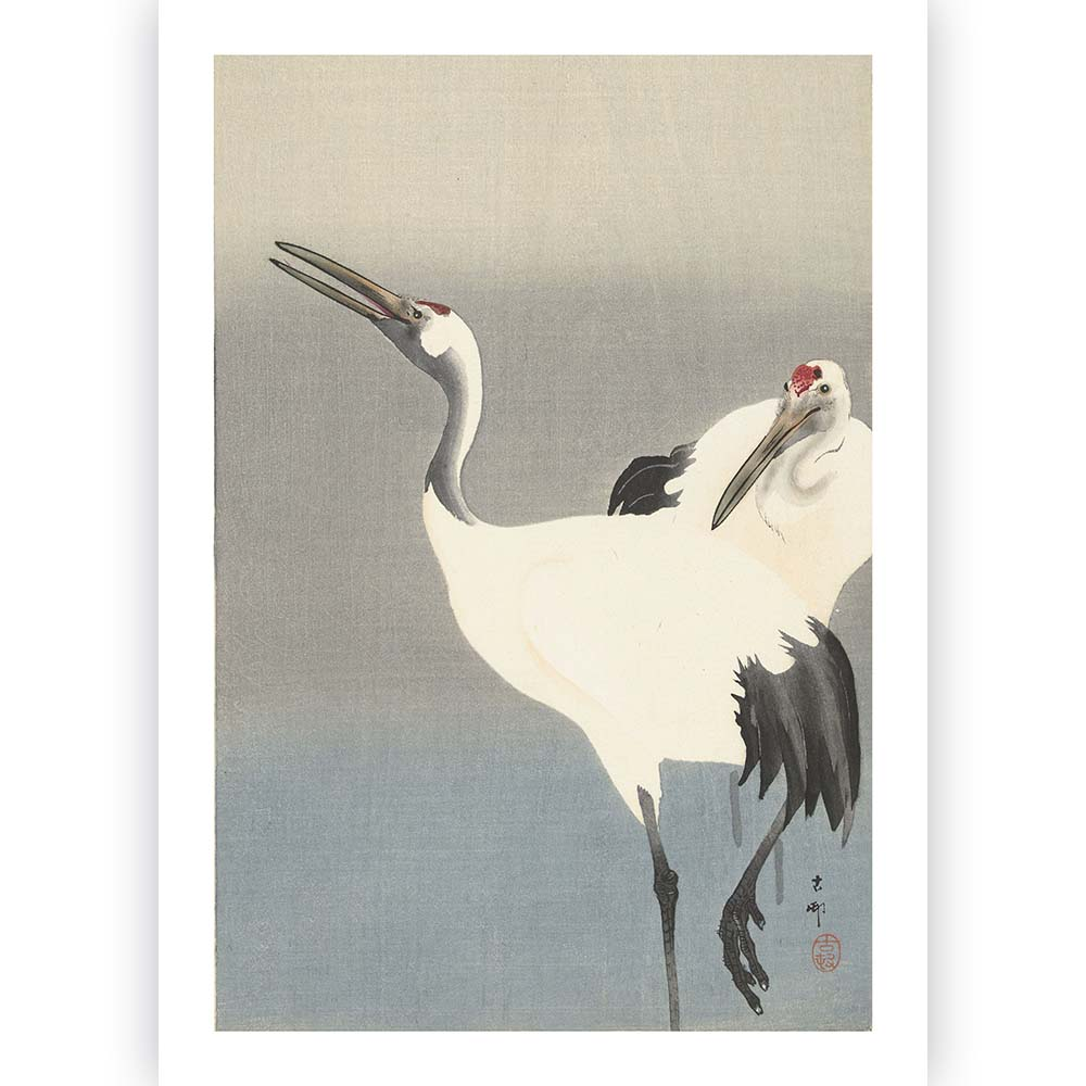 Poster Ohara Koson - Kraanvogel 40x60 cm