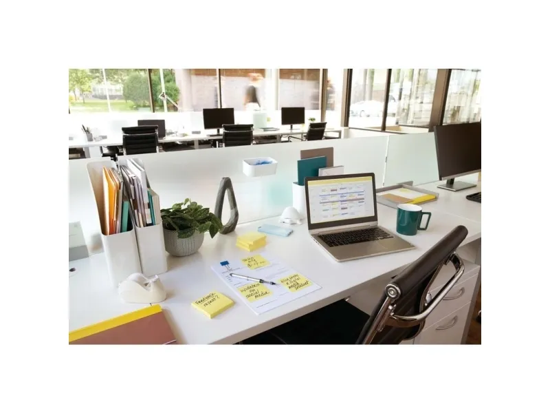 Post-it blok Z-Notes R330 Canarygul 76x76 mm - (12 stk.)