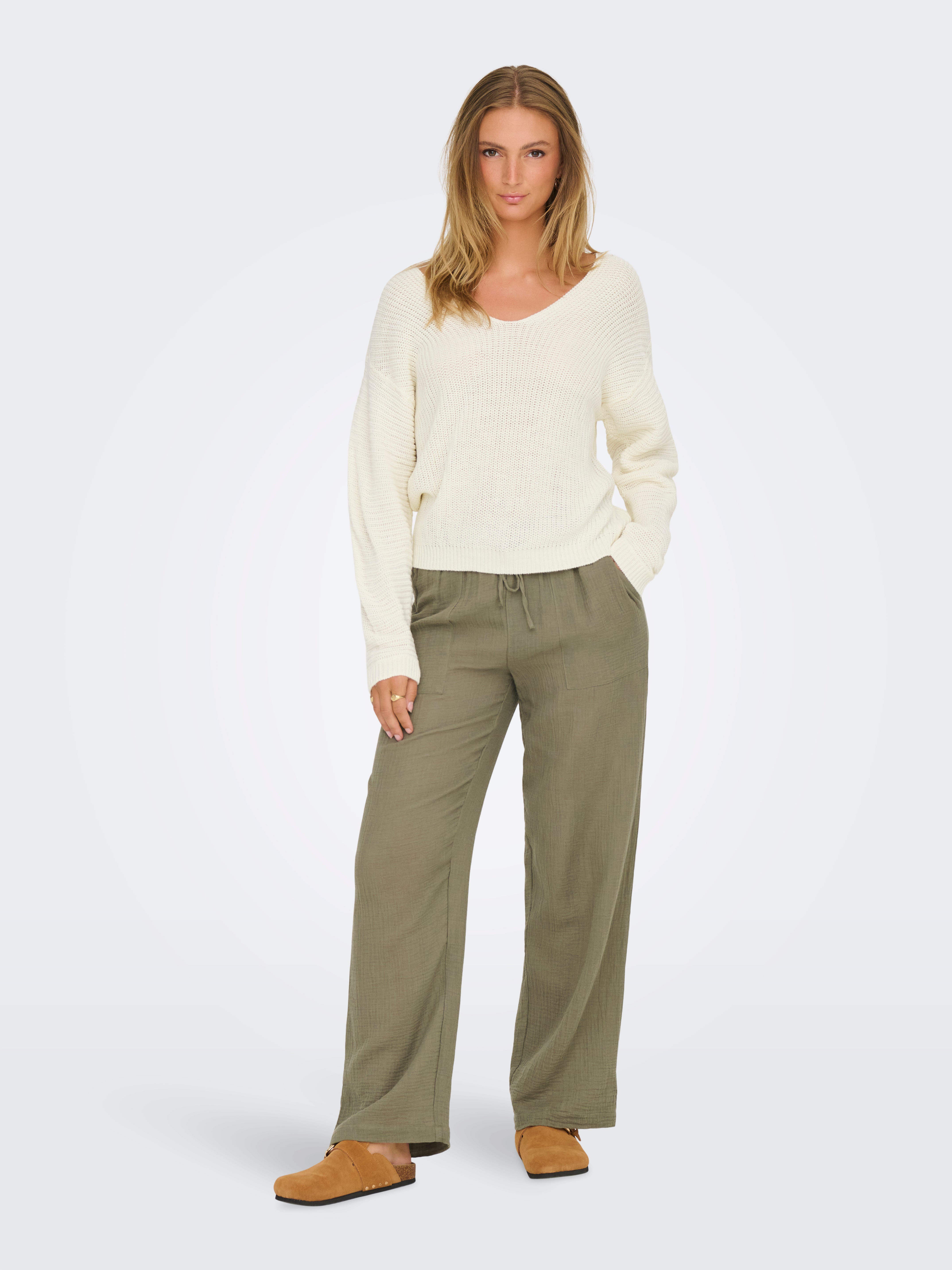 JDYJUSTY Strickpullover Eggnog