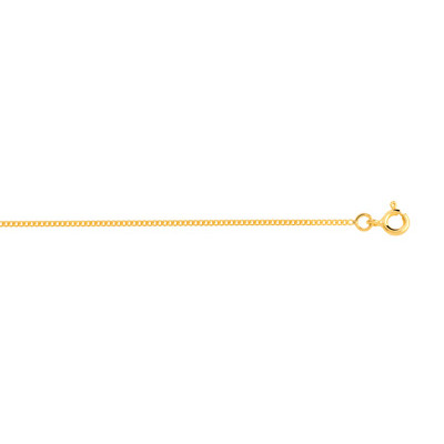 Chaîne or 750 jaune maille gourmette 45 cm