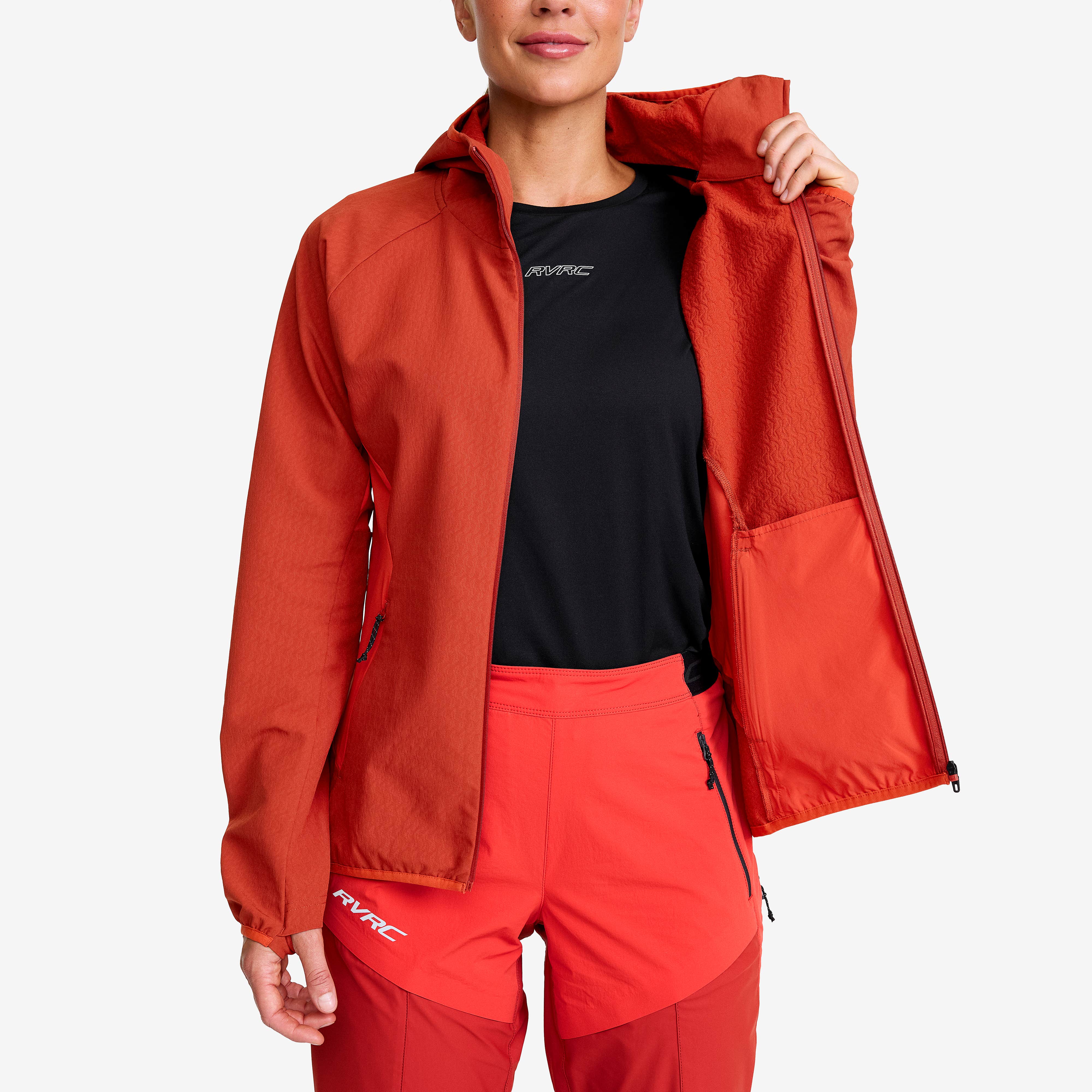 Distance Pro Wind Jacket Dame Aurora Red/ Bossa Nova