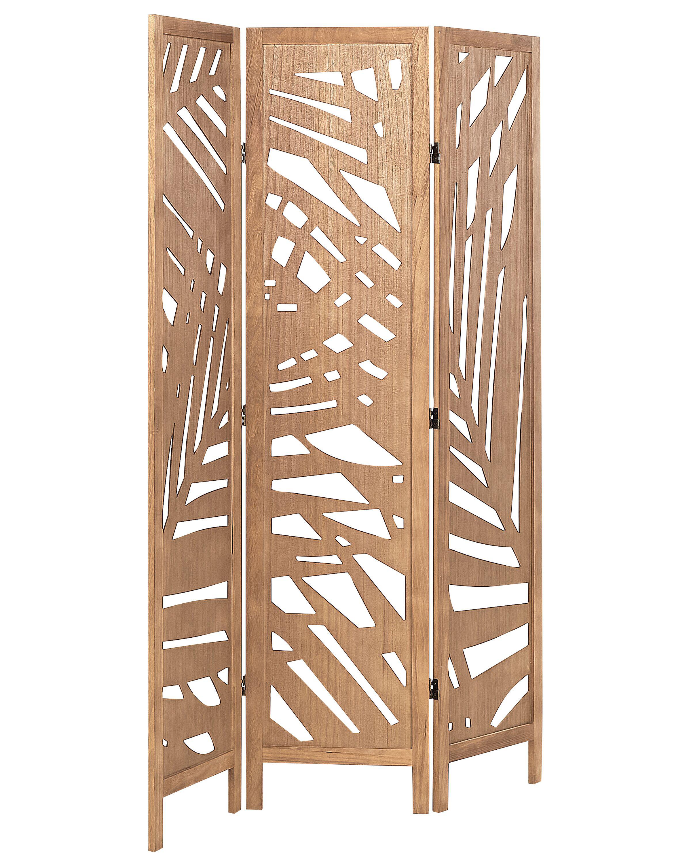 Roomdivider met 3 panelen VERNAGO Lichtbruin 122 cm 170 cm