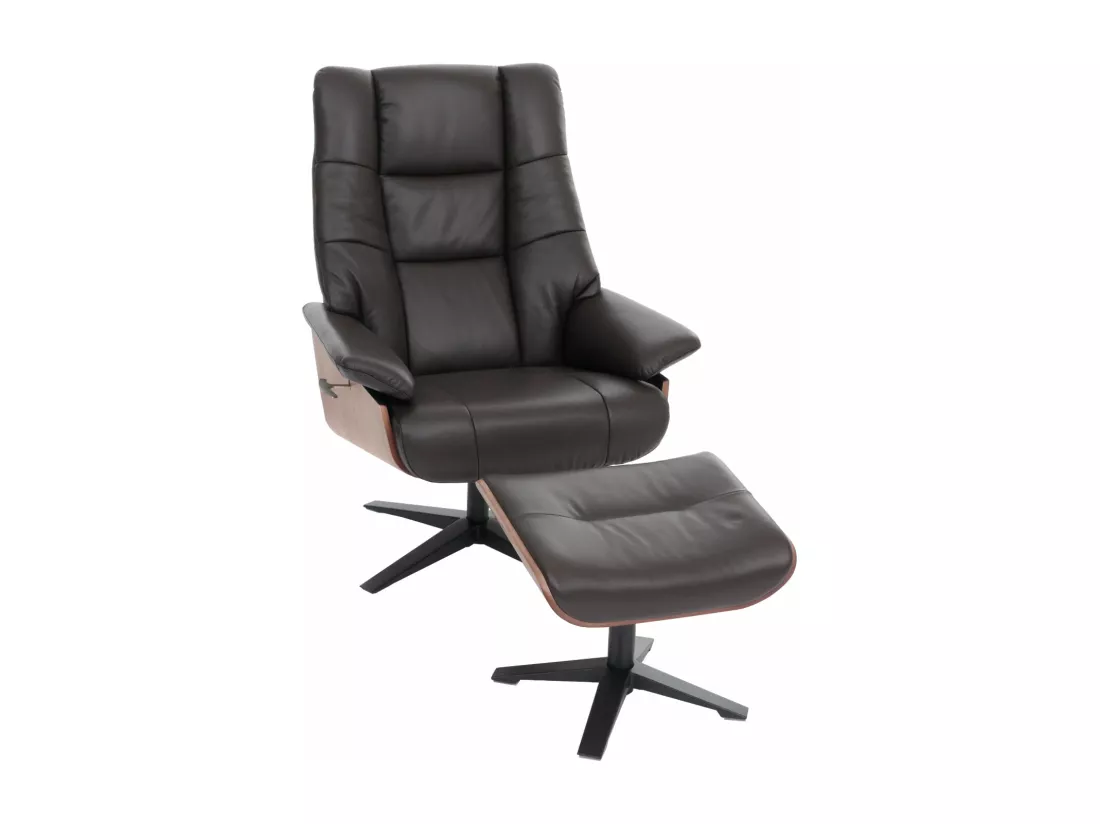 Fauteuil de relaxation avec bois marron 72 x 65 x 105 cm 04_0007823