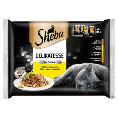 Sheba Delikatesse in Gelée mit Geflügel 13x4x85g