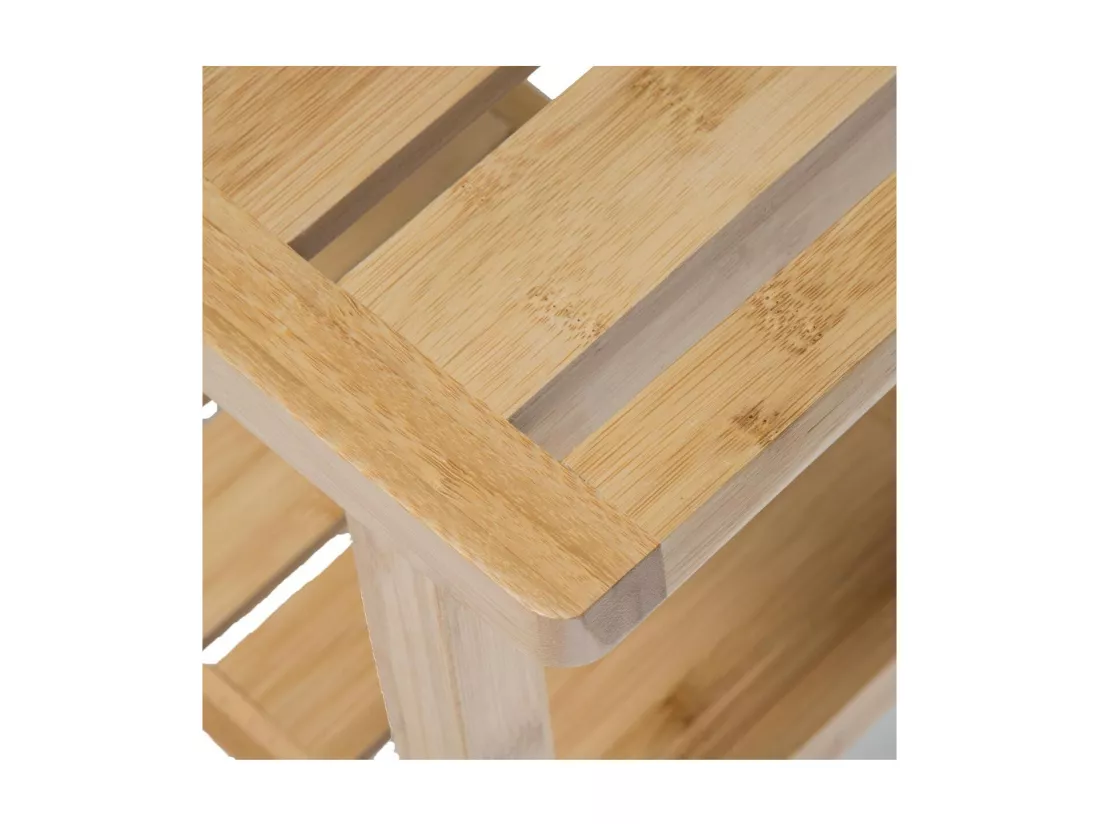 Tabouret d'appoint avec petit rangement en Bambou