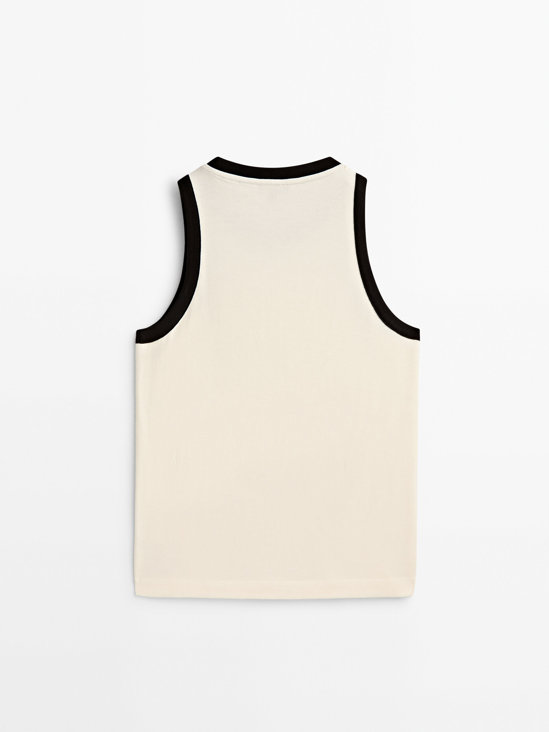Camiseta sem mangas com contraste - RAW